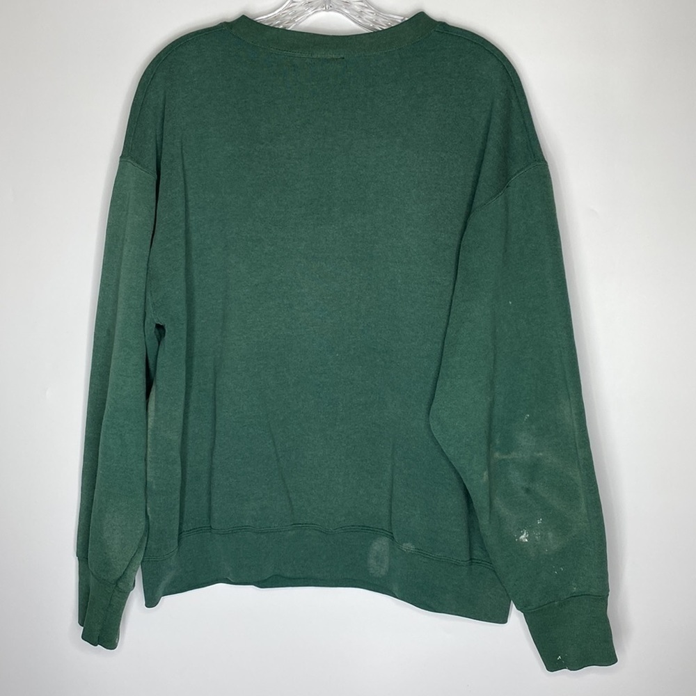 Vintage Delta Green Bay Packers Super Bowl Champions Green Crew Sweatshirt L 90s - Picture 2 of 8